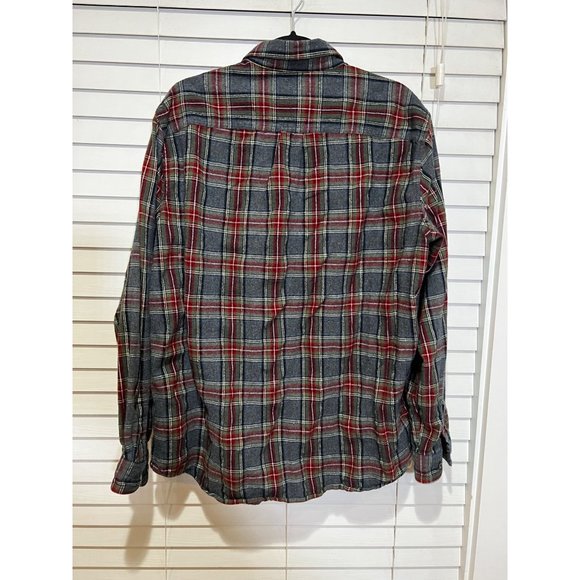 LL Bean Flannel Long Sleeve Button Up Shirt - Size L - Picture 3 of 3